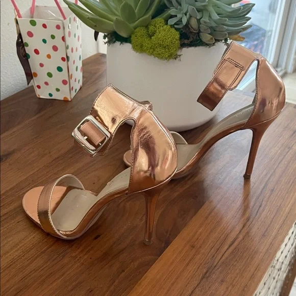 Pleaser Rose Gold Heels - Picture 3 of 7